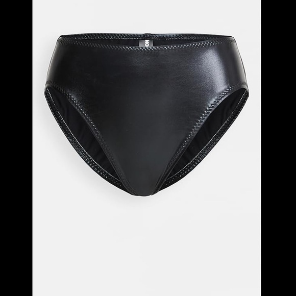 Norma Kamali Black High-Waist Bikini Bottom